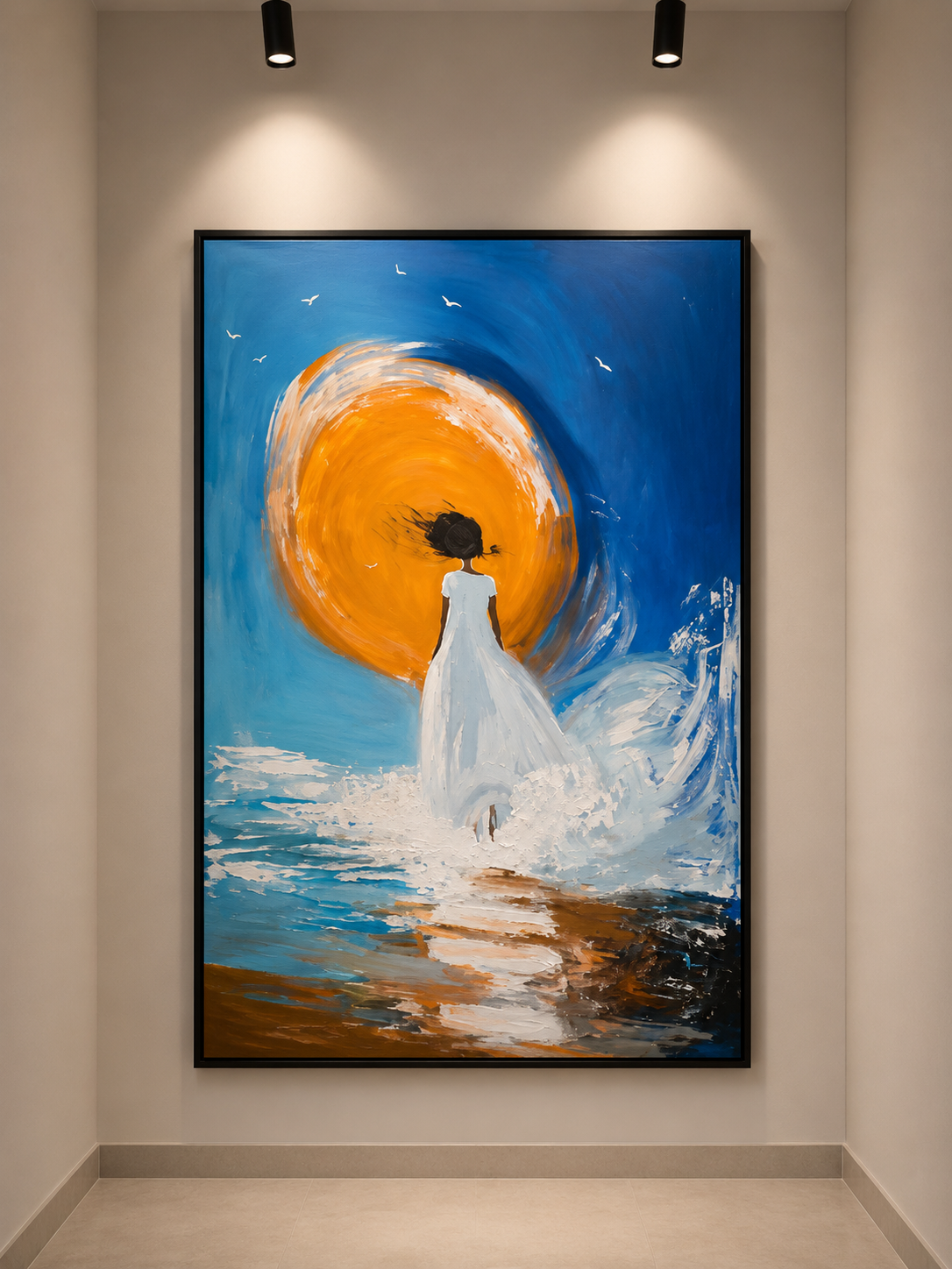 Luxury Textured Figurative Wall Art | Handmade Painting 150 x 100 cm