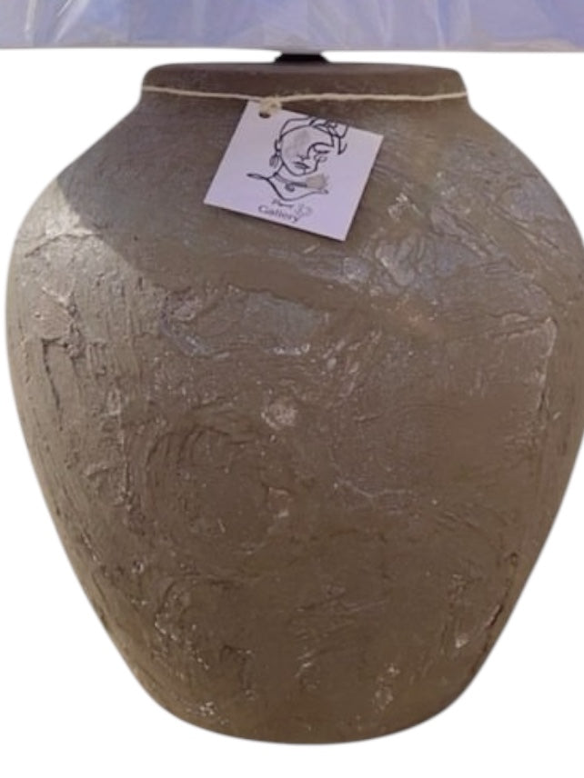 Artisan touch “Hand-Painted Pottery Lamp”