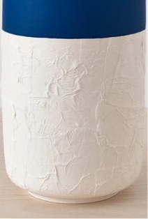 Indigo “Hand-Painted Pottery vase ”