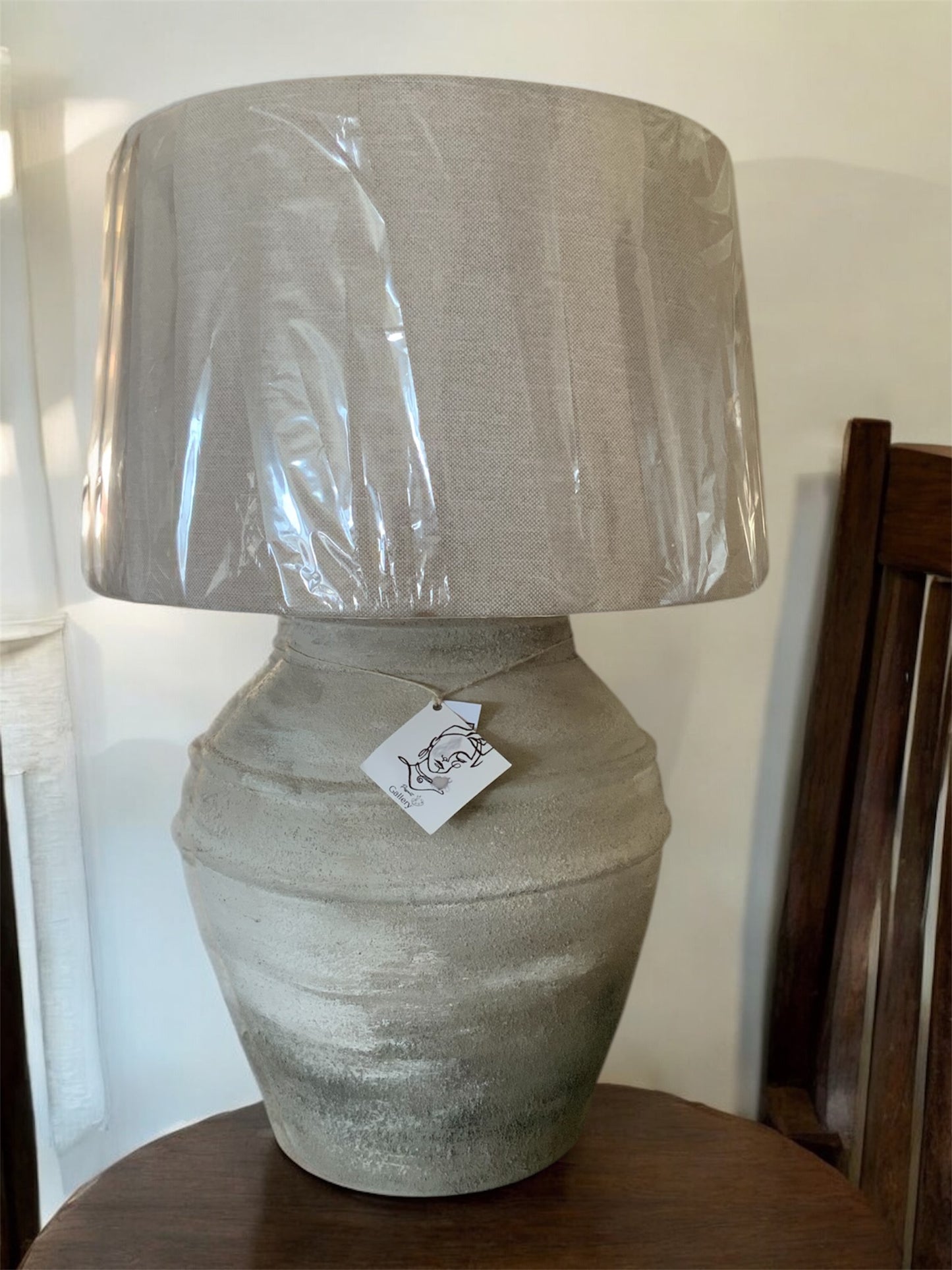 Sukoon “Hand-Painted Pottery Lamp”