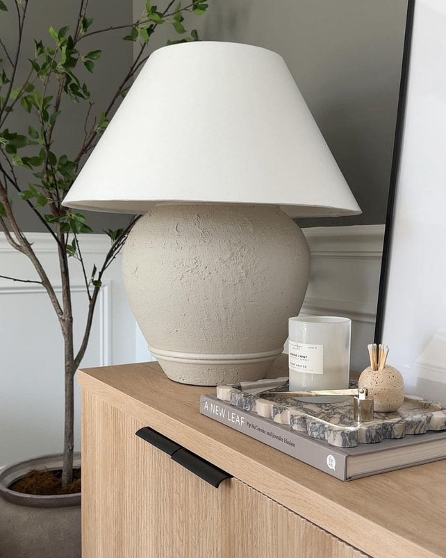 Luma “Hand-Painted Pottery Lamp”