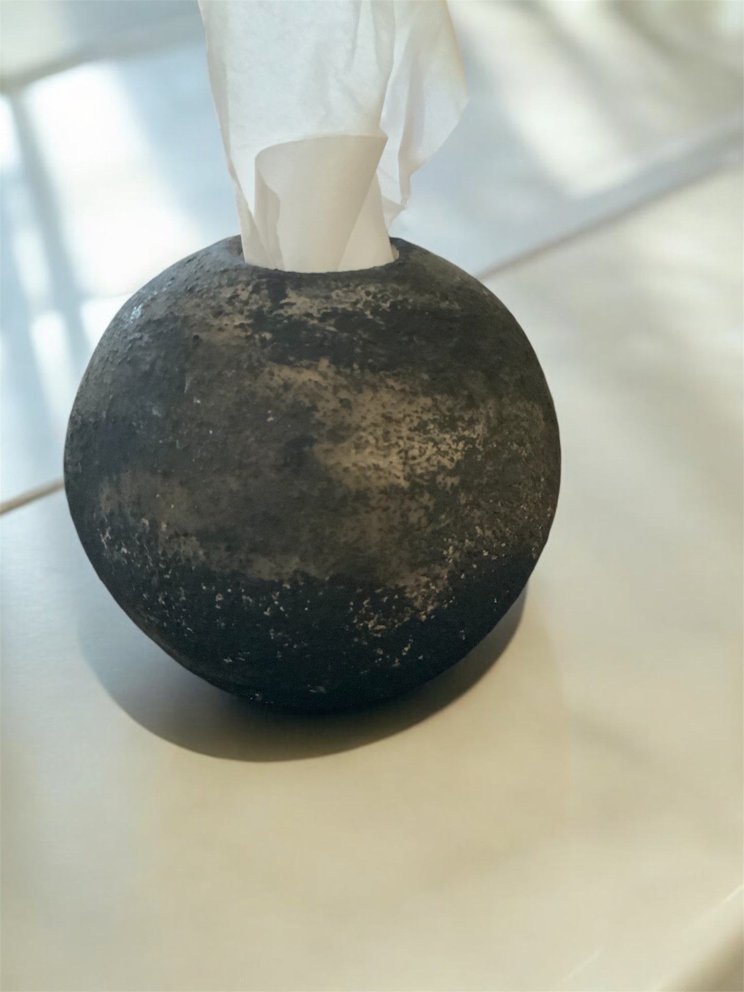 Obsidian “Hand-Painted Pottery vase ”