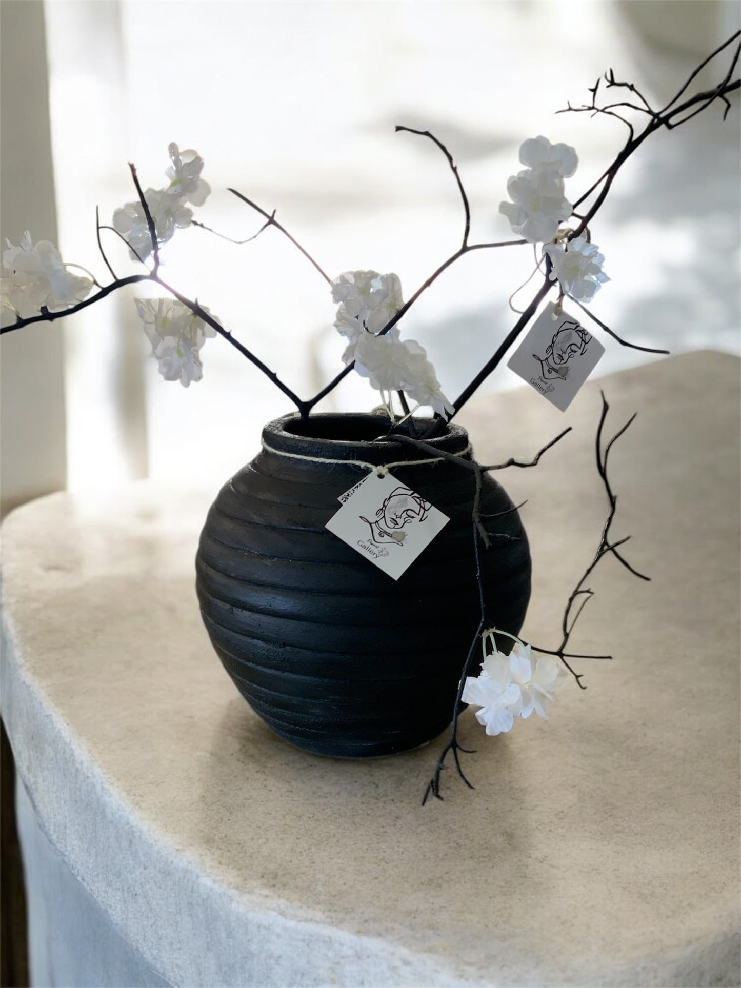 Leil vase “Hand-Painted Pottery vase ”