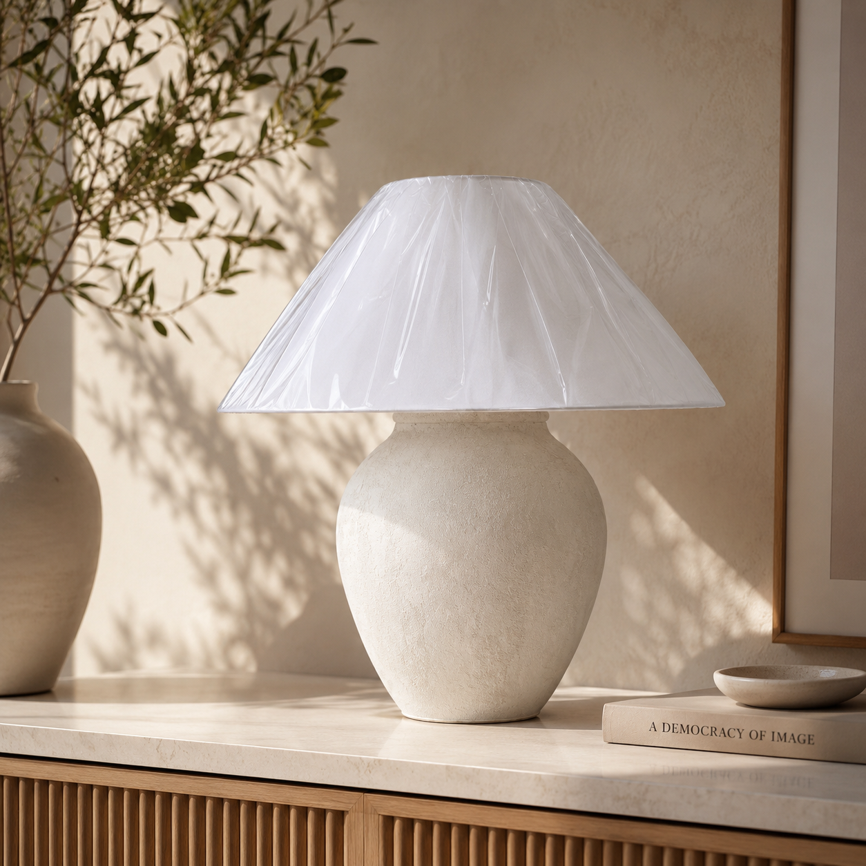 Pure Glow “Hand-Painted Pottery Lamp”