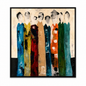 Abstract People Painting – Handmade Contemporary Wall Art 150 x 100 cm