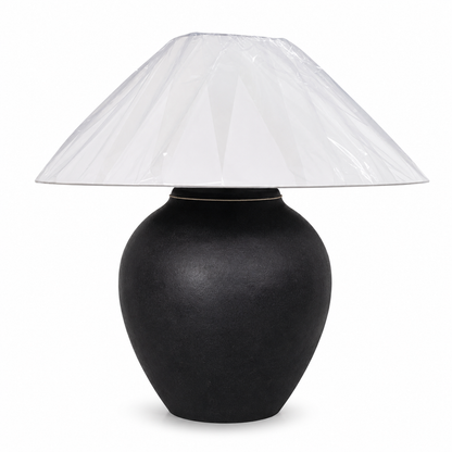 Black pearl “Hand-Painted Pottery Lamp”