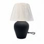Velvet Black “Hand-Painted Pottery Lamp”