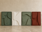 Luxury 3D Wall Art Set | Handmade Geometric Panels 50 x 40 cm
