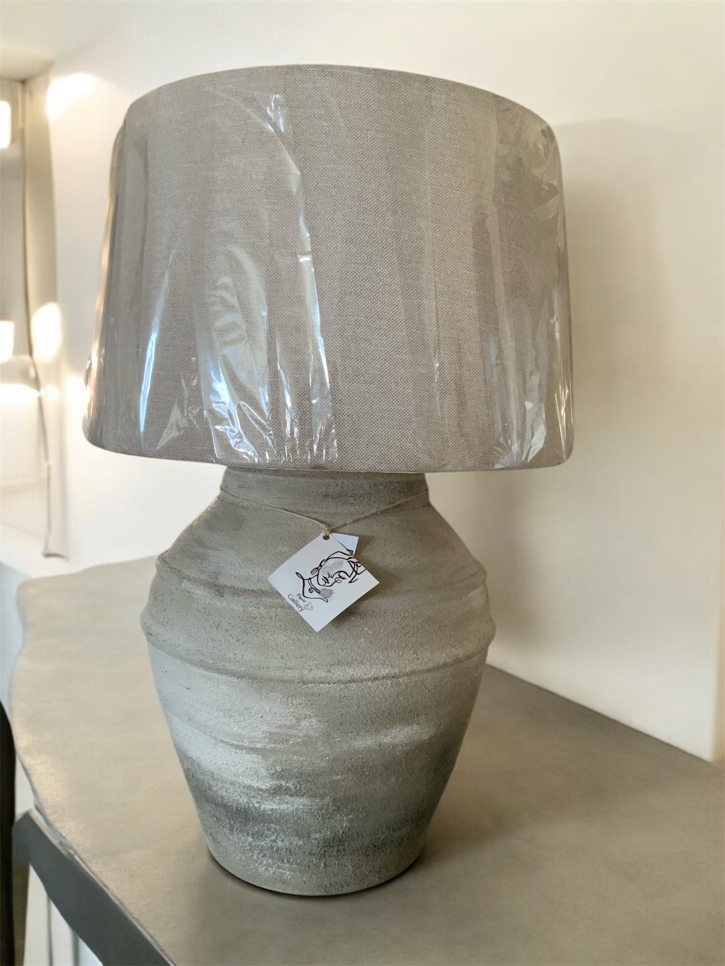 Sukoon “Hand-Painted Pottery Lamp”