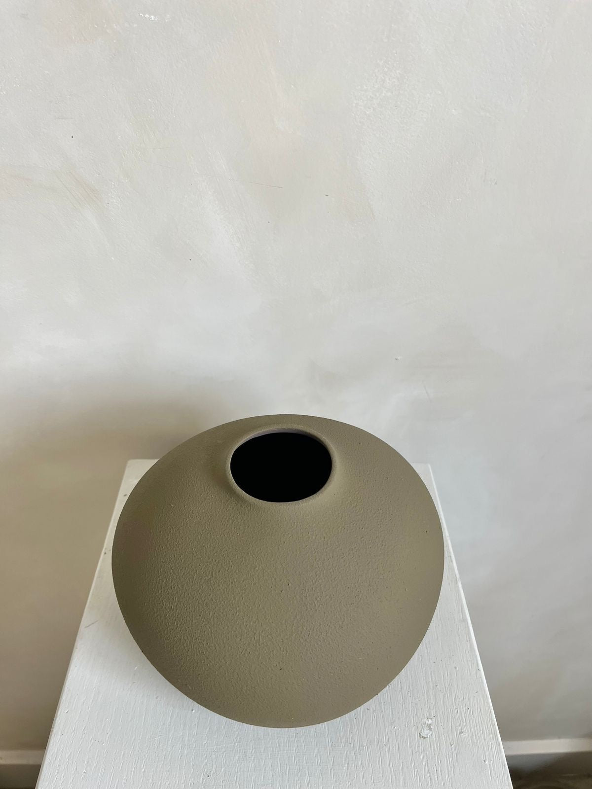 Olive vase “Hand-Painted Pottery vase ”