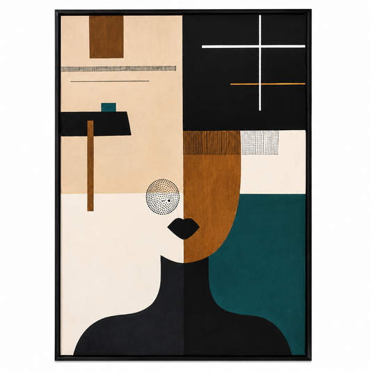 Handmade Abstract Portrait Artwork
