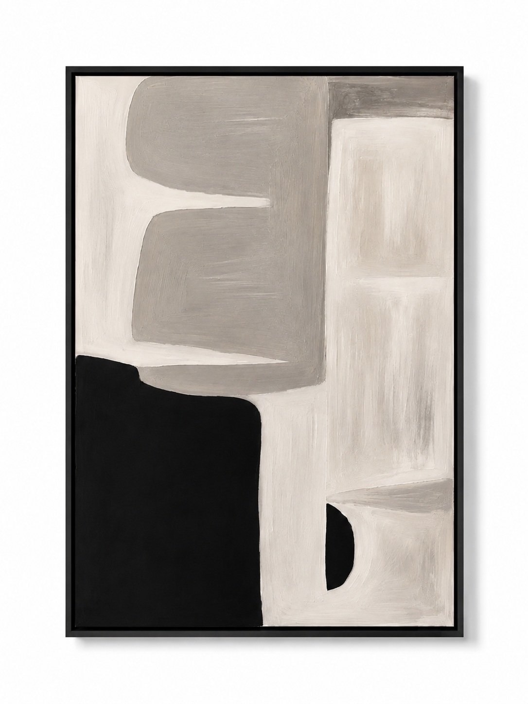 Modern Geometric Abstract Wall Art | Handmade Painting 80 x 60 cm