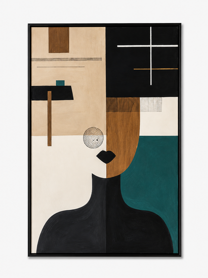 Handmade Abstract Portrait Artwork