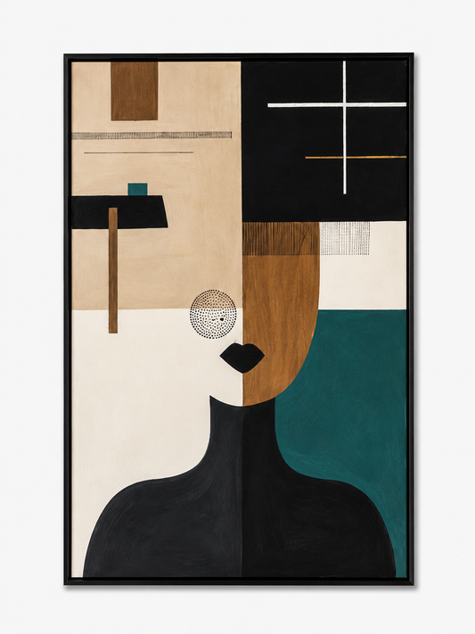 Handmade Abstract Portrait Artwork