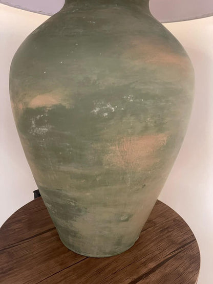 Nova Lamp “Hand-Painted Pottery Lamp”