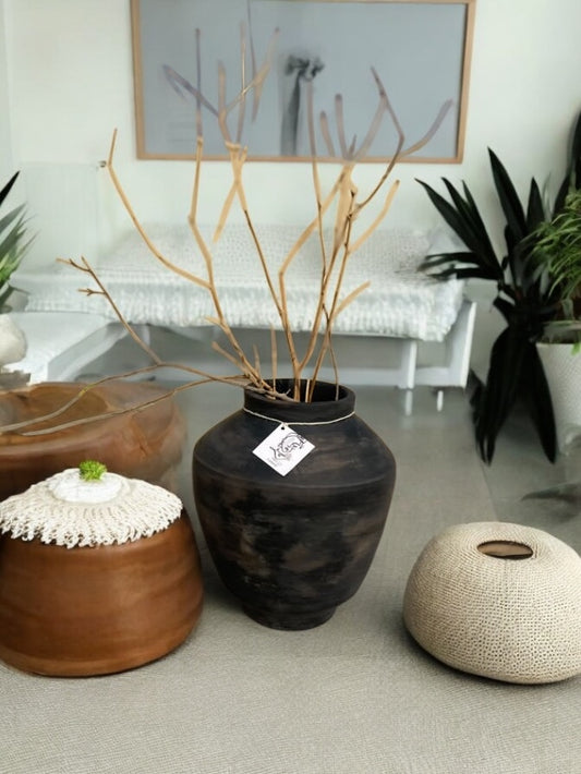 Shadow pot “Hand-Painted Pottery vase”