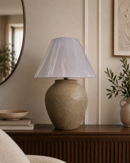 Artisan touch “Hand-Painted Pottery Lamp”