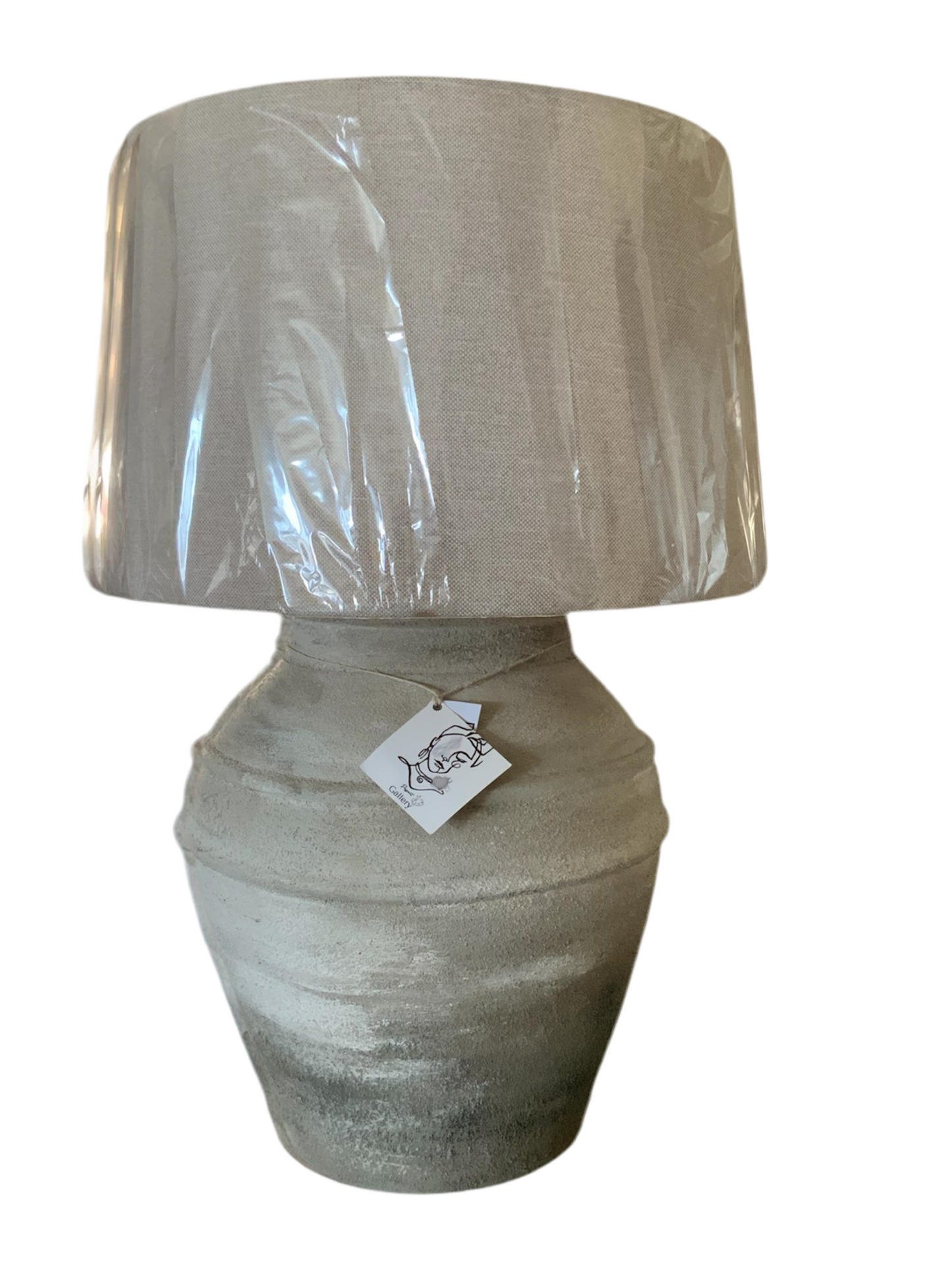 Sukoon “Hand-Painted Pottery Lamp”