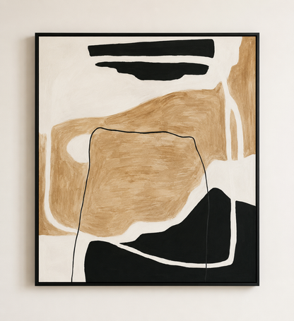 Luxury Abstract Wall Art | Handmade Modern Painting 90 x 90 cm