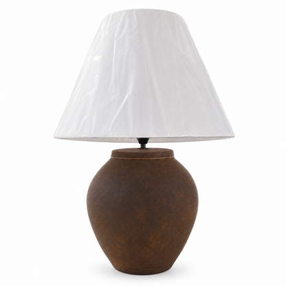 Mocha Lamp “Hand-Painted Pottery Lamp”