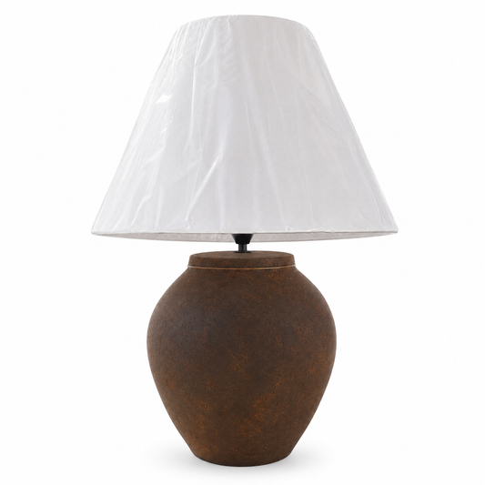 Mocha Lamp “Hand-Painted Pottery Lamp”