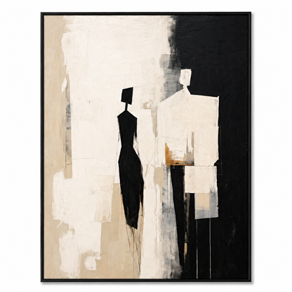 Luxury Abstract Figurative Wall Art | Handmade Painting 90 x 60 cm