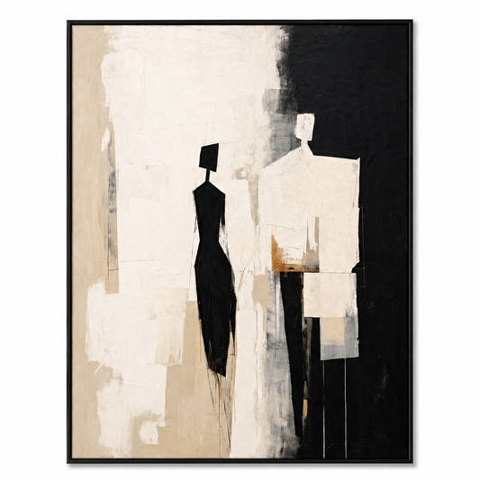 Luxury Abstract Figurative Wall Art | Handmade Painting 90 x 60 cm