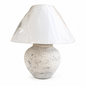 Ovel Marble “Hand-Painted Pottery Lamp”