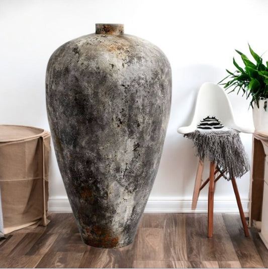 Rustic Industrial Cement Floor Vase