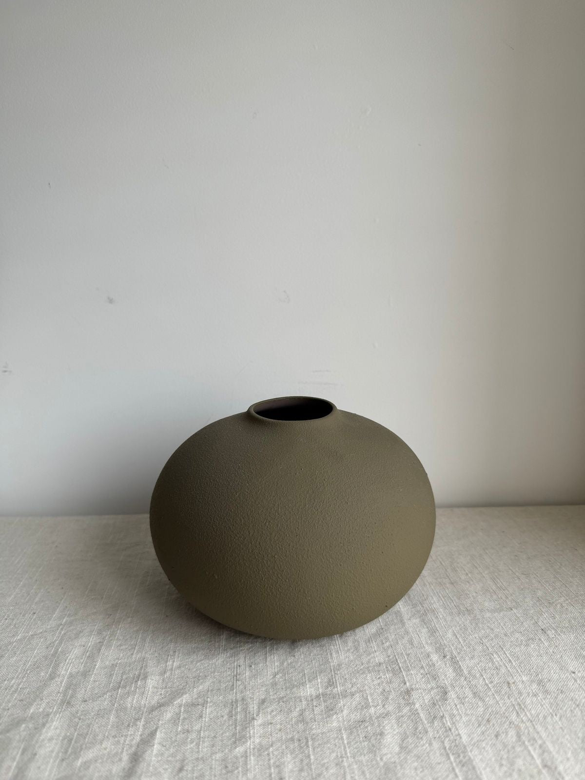 Olive vase “Hand-Painted Pottery vase ”