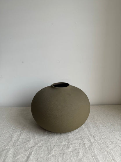 Olive vase “Hand-Painted Pottery vase ”