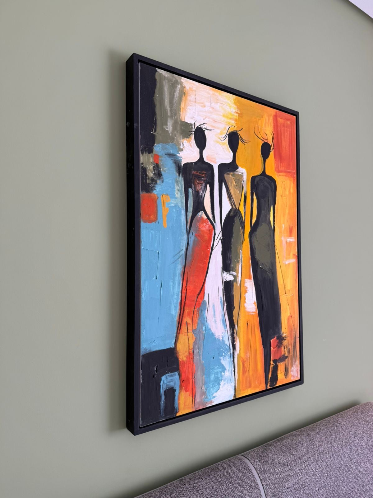 African Women Abstract Wall Art – 80 x 80 cm