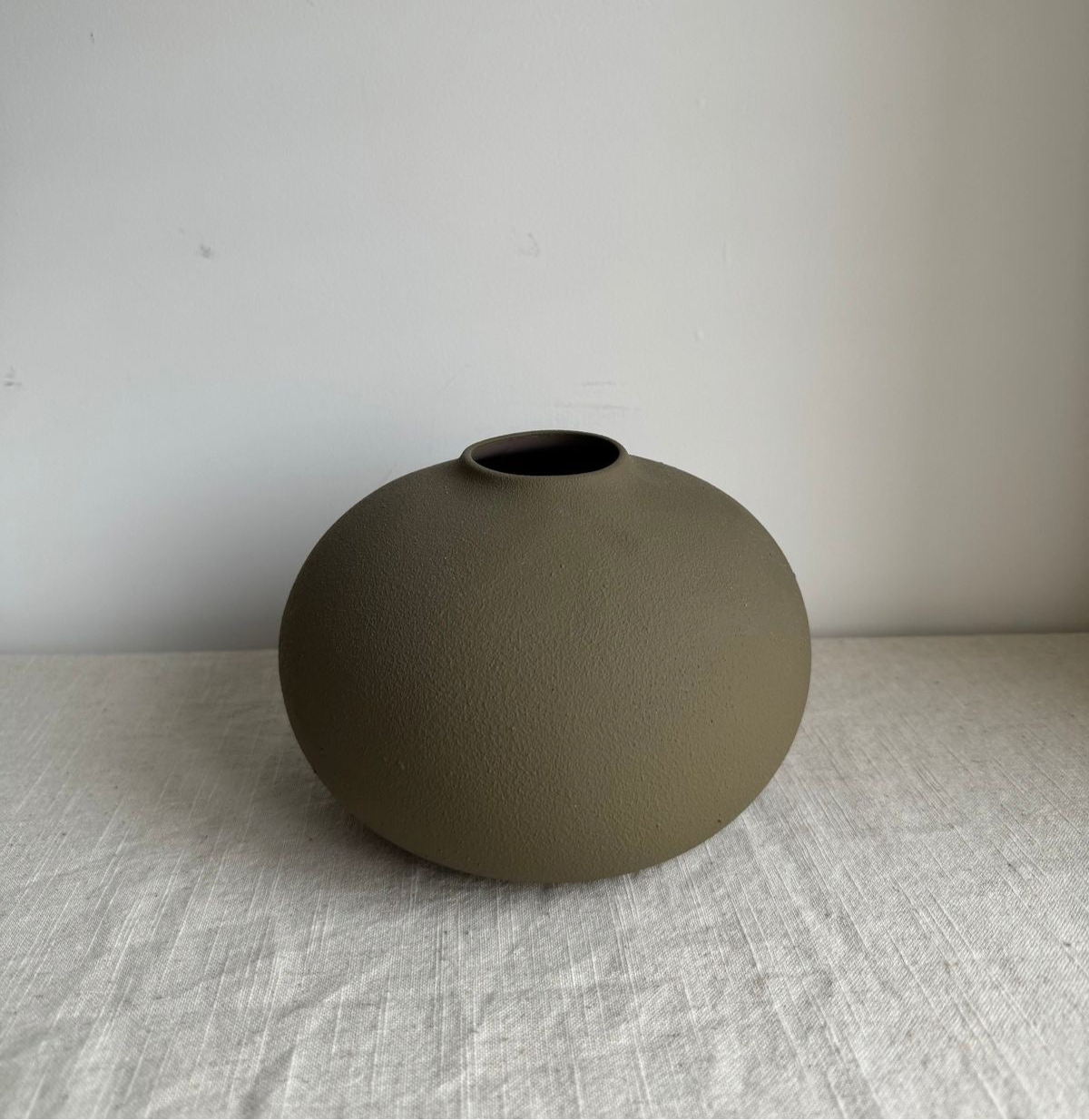 Olive vase “Hand-Painted Pottery vase ”