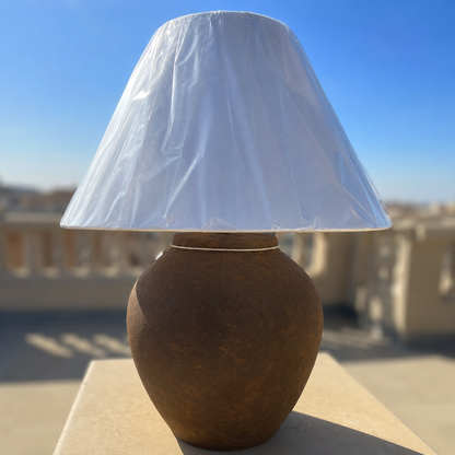 Mocha Lamp “Hand-Painted Pottery Lamp”