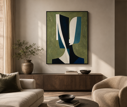 Luxury Textured Abstract Portrait Art | Handmade Painting 150*100