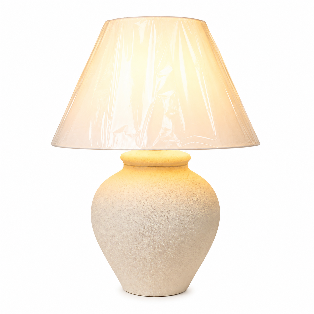 Serene Glow “Hand-Painted Pottery Lamp”