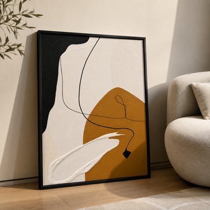 Golden Line Abstract 100*80