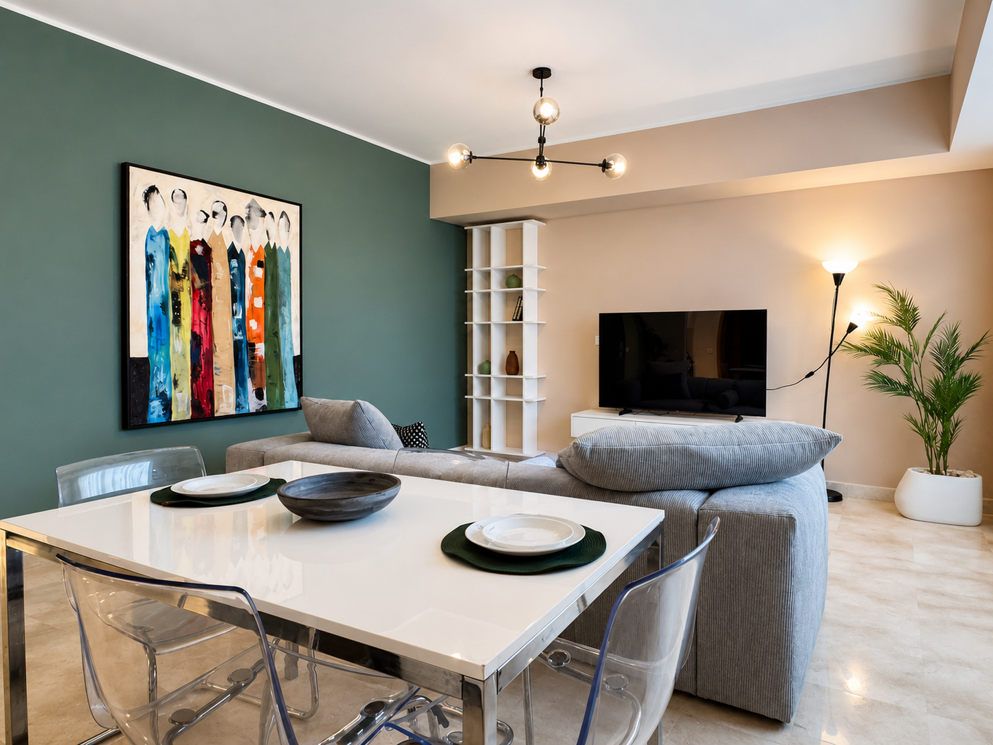 Abstract People Painting – Handmade Contemporary Wall Art 150 x 100 cm
