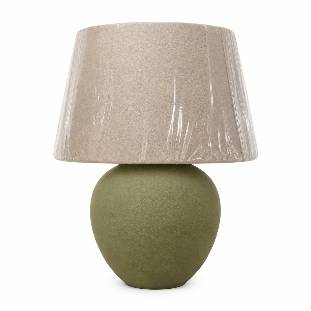 Moss lamp “Hand-Painted Pottery Lamp”