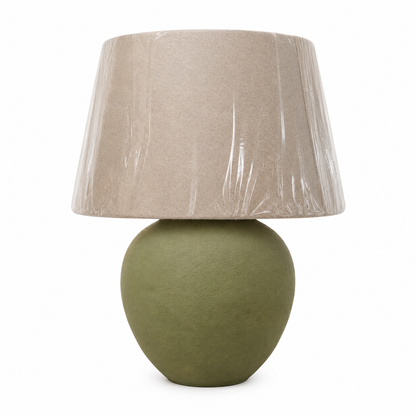 Moss lamp “Hand-Painted Pottery Lamp”