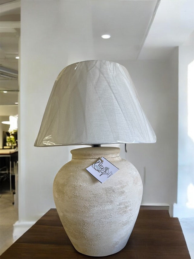 Sand Dune “Hand-Painted Pottery Lamp”