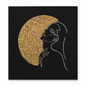 Luxury Textured Line Art Portrait | Handmade Wall Art 100 x 100 cm