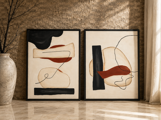 Handmade Abstract Wall Art Set