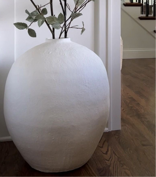 Ovel vase “Hand-Painted Pottery vase ”