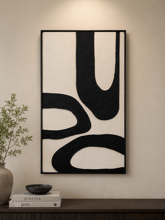 Luxury 3D Textured Abstract Wall Art | Handmade Painting 100 x 150 cm