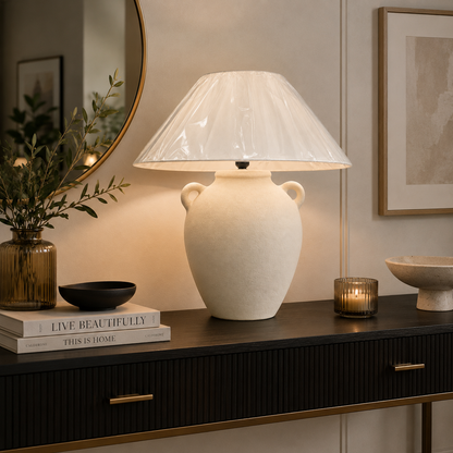 Amphora “Hand-Painted Pottery Lamp”
