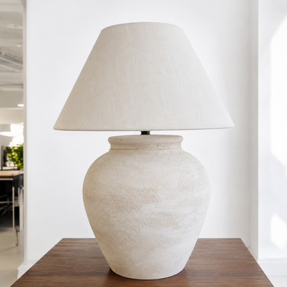 Sand Dune “Hand-Painted Pottery Lamp”