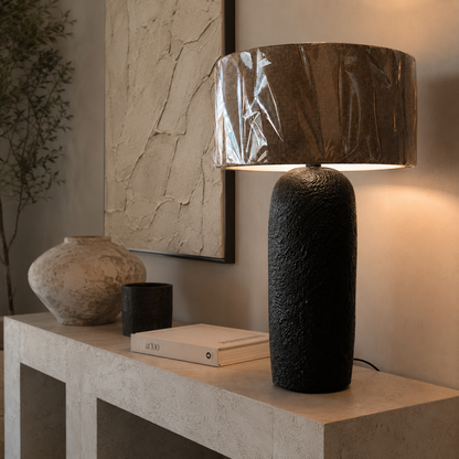 Tow tones “Hand-Painted Pottery Lamp”