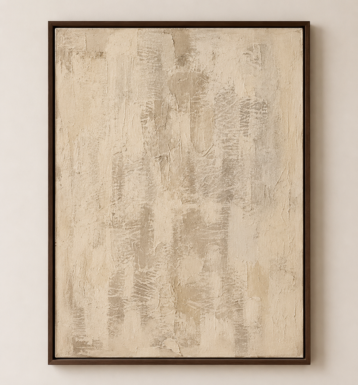 Luxury Textured Neutral Wall Art | Handmade Abstract Painting 80 x 60 cm