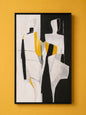 Abstract Couple Painting – Handmade Wall Art 90x60 cm